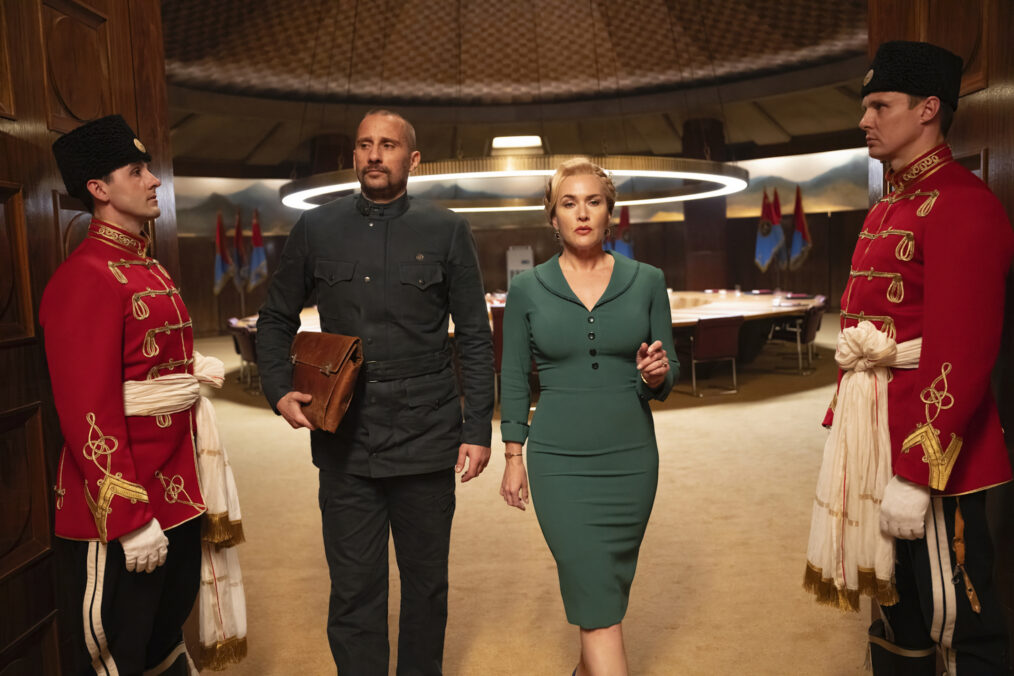 Matthias Schoenaerts and Kate Winslet in 'The Regime'