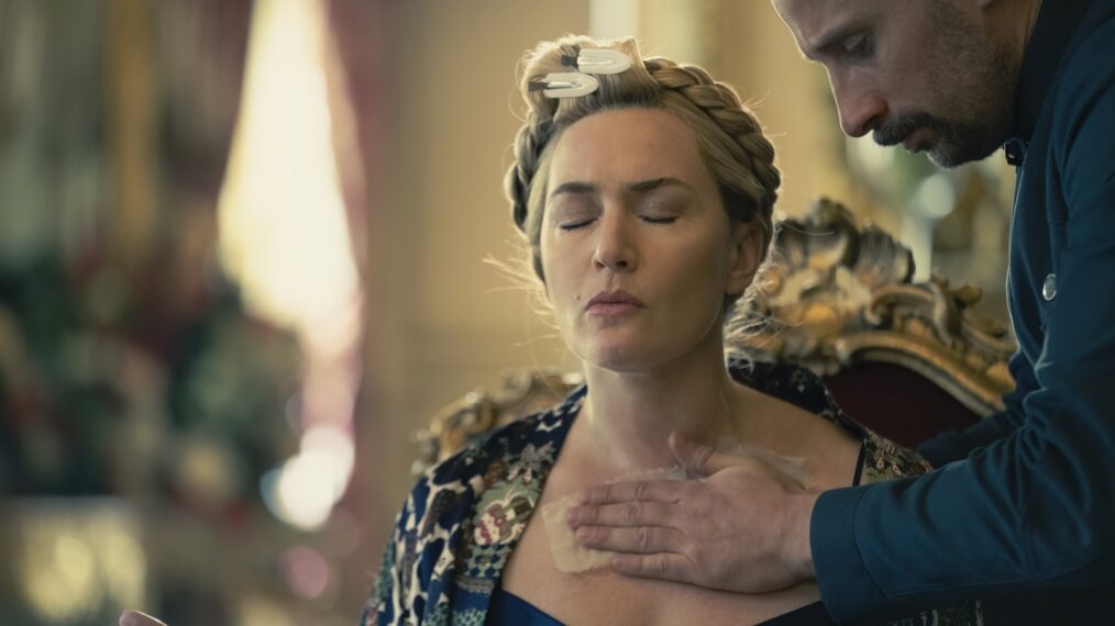 Kate Winslet and Matthias Schoenaerts in HBO's 'The Regime'