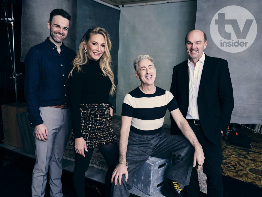 Sam Rees-Jones, Kate Chastain, Alan Cumming, and Stephen Lambert of 'The Traitors' for TV Insider at TCA