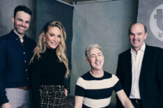 Sam Rees-Jones, Kate Chastain, Alan Cumming, and Stephen Lambert of 'The Traitors' for TV Insider at TCA