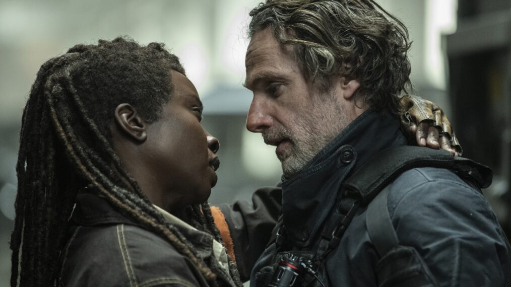 Danai Gurira and Andrew Lincoln in 'The Walking Dead: The Ones Who Live'