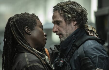 Danai Gurira and Andrew Lincoln in 'The Walking Dead: The Ones Who Live'