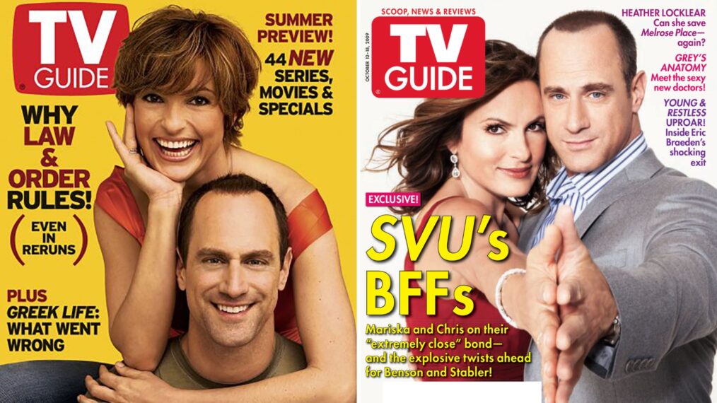 Mariska Hargitay and Christopher Meloni for 'TV Guide Magazine'