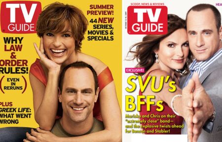 Mariska Hargitay and Christopher Meloni for 'TV Guide Magazine'