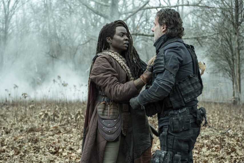 Danai Gurira and Andrew Lincoln in 'The Walking Dead: The Ones Who Live'