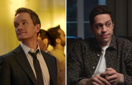 Neil Patrick Harris as Michael Lawson in 'Uncoupled,' Pete Davidson as himself in 'Bupkis'