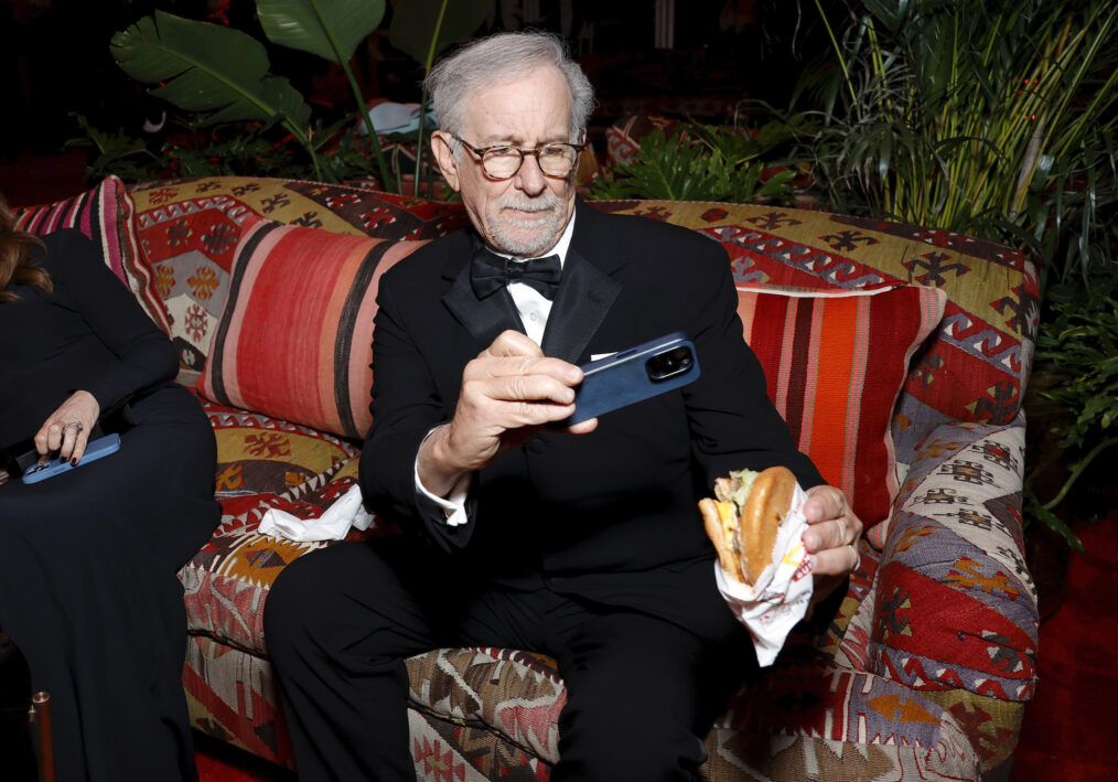 Steven Spielberg attends the 2024 Vanity Fair Oscar Party Hosted By Radhika Jones at Wallis Annenberg Center for the Performing Arts on March 10, 2024 in Beverly Hills, California.