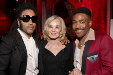 Lenny Kravitz, Jessica Lange, and Donald Glover attend the 2024 Vanity Fair Oscar Party