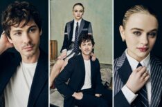 Logan Lerman & Joey King Strike a Pose for 'We Were the Lucky Ones' at TCA