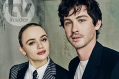 Joey King and Logan Lerman pose for 'We Were the Lucky Ones' at TCA