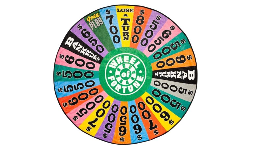 'Wheel of Fortune' fleece blanket