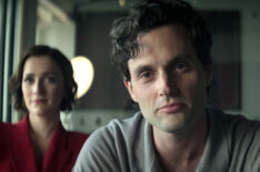 Penn Badgley and Charlotte Ritchie in 'You' Season 4.