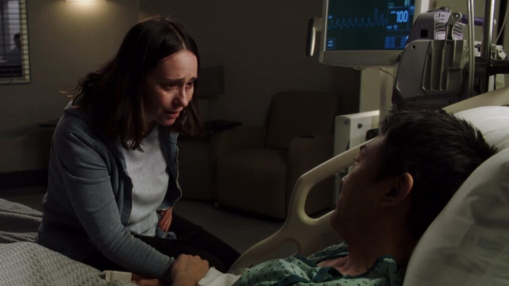Jennifer Love Hewitt as Maddie and Kenneth Choi as Chimney in '9-1-1' Season 2 Episode 13 “Fight or Flight”