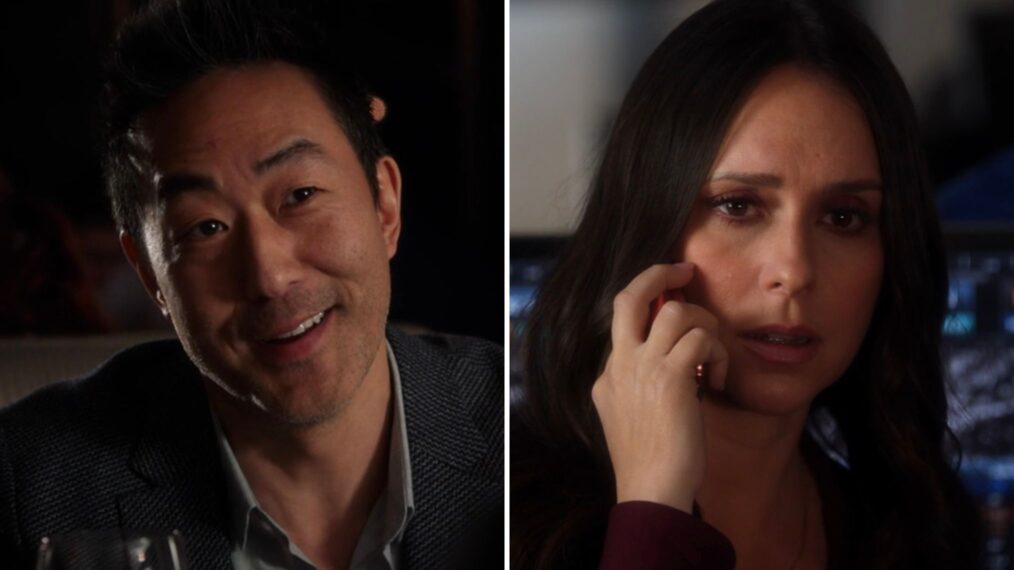 Kenneth Choi as Chimney and Jennifer Love Hewitt as Maddie in '9-1-1' Season 3 Episode 13 “Pinned”