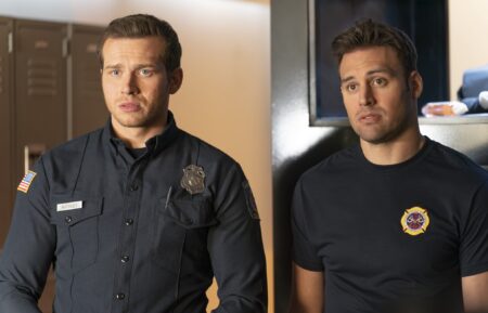 Oliver Stark and Ryan Guzman — '9-1-1' Season 7 Episode 2