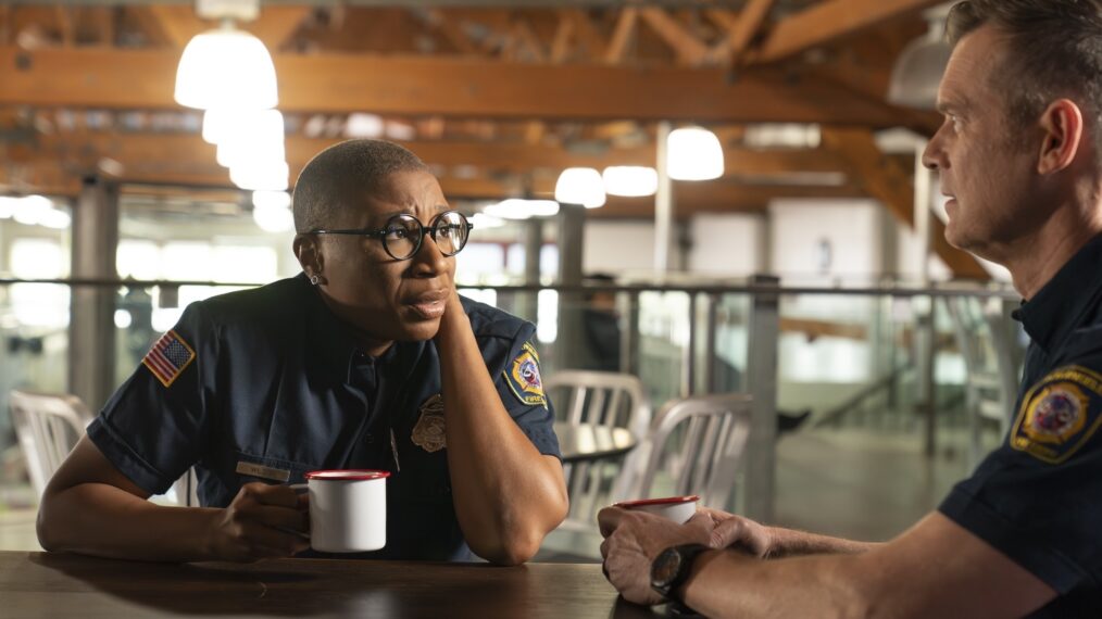 Aisha Hinds and Peter Krause — '9-1-1' Season 7 Episode 5