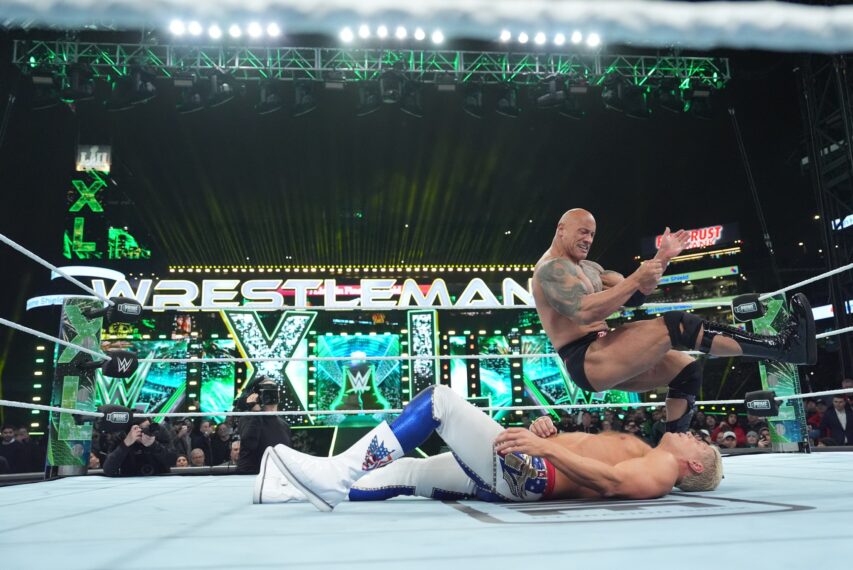 The Rock and Cody Rhodes in WrestleMania 40