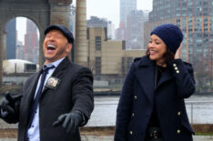 'Blue Bloods' - Donnie Wahlberg as Danny Reagan and Marisa Ramirez as Maria Baez