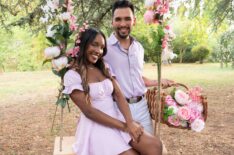 Gabriella Sanon and Stephen Alsvig in Vanderpump Villa