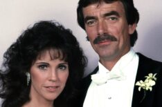 Eric Braeden and Meg Bennett pose for a portrait in 1992 in Los Angeles.