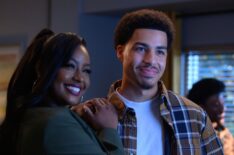 Justine Skye as Annika and Marcus Scribner as Andre in season 6, episode 3 of 'grown-ish.'