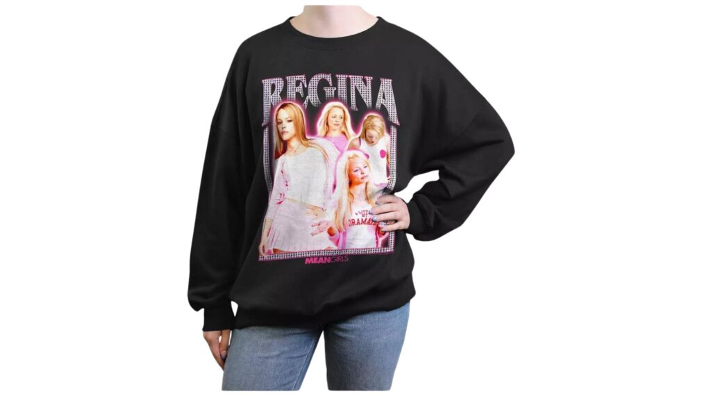 Mean Girls Regina Vintage Girls Oversized Sweatshirt