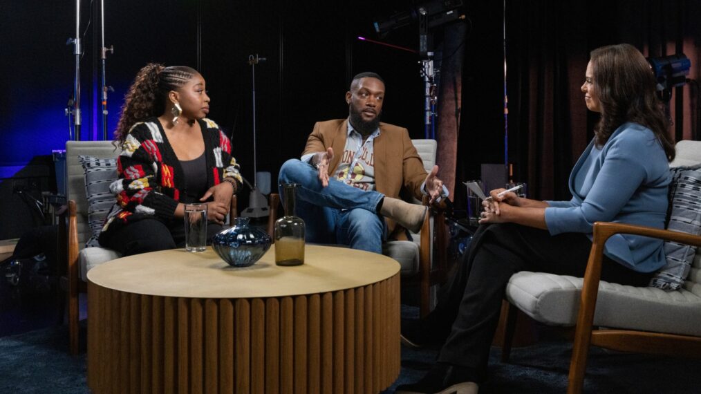 Giovonnie Samuels, Bryan Hearne, and Soledad O'Brien in Quiet on Set: Breaking the Silence