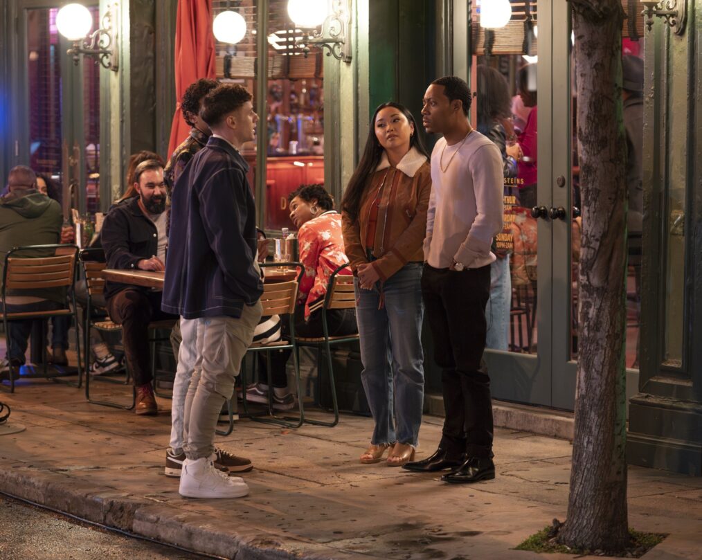 Chris Perfetti, Lana Condor, and Tyler James Williams in 'Abbott Elementary' Season 3