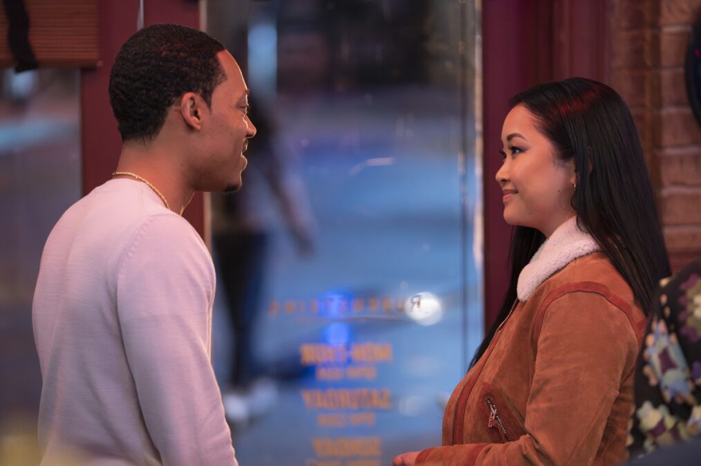 Tyler James Williams and Lana Condor in 'Abbott Elementary' Season 3