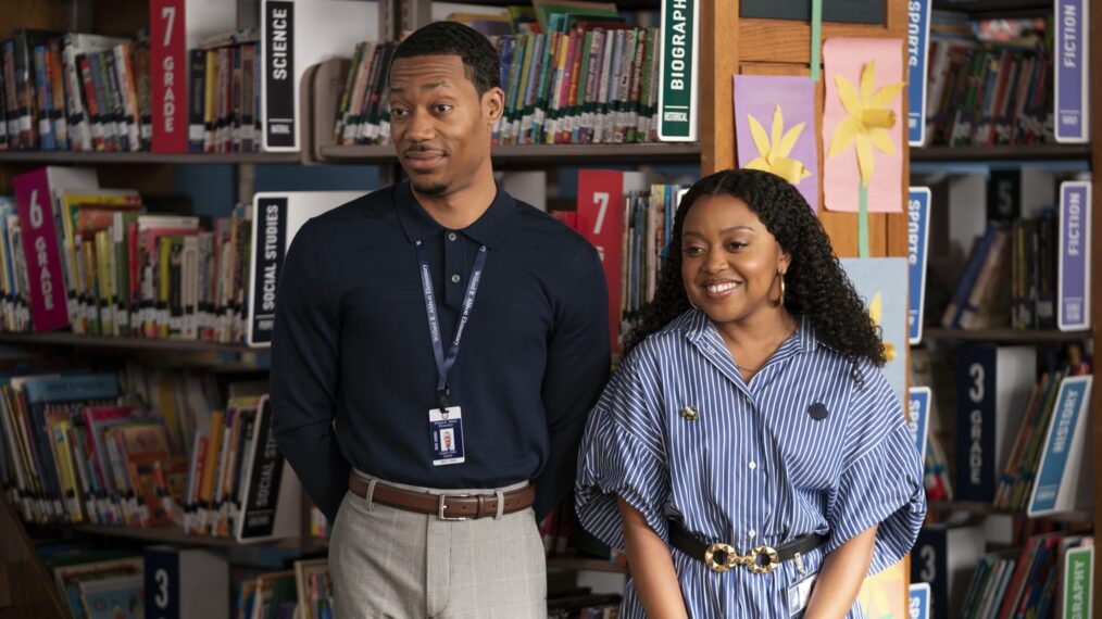 Tyler James Williams y Quinta Brunson en la tercera temporada de 'Abbott Elementary'