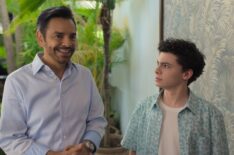 Eugenio Derbez and Raphael Alejandro in 'Acapulco' Season 3