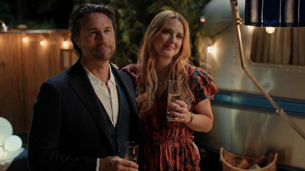 Martin Henderson as Jack Sheridan, Alexandra Breckenridge as Mel Monroe in Season 5 of 'Virgin River.'