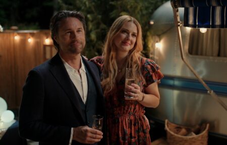 Martin Henderson as Jack Sheridan, Alexandra Breckenridge as Mel Monroe in Season 5 of 'Virgin River.'