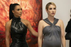 Kim Kardashian as Siobhan Corbyn, Emma Roberts as Anna Victoria Alcott in 'AHS: Delicate' Episode 6 - 'Opening Night'