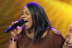 Contestant Mandisa (aka Mandisa Hundley) competes on 'American Idol' Season 5 (aired March 7, 2006)