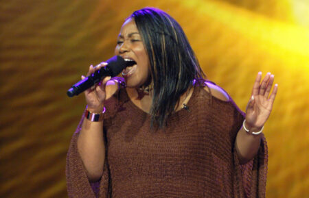 Contestant Mandisa (aka Mandisa Hundley) competes on 'American Idol' Season 5 (aired March 7, 2006)