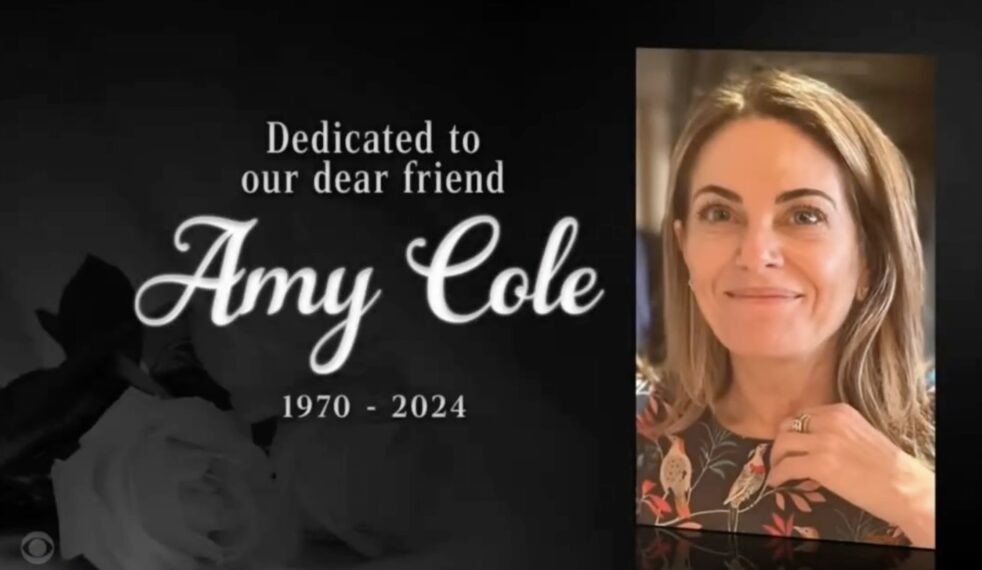 Amy Cole dedication on The Late Show