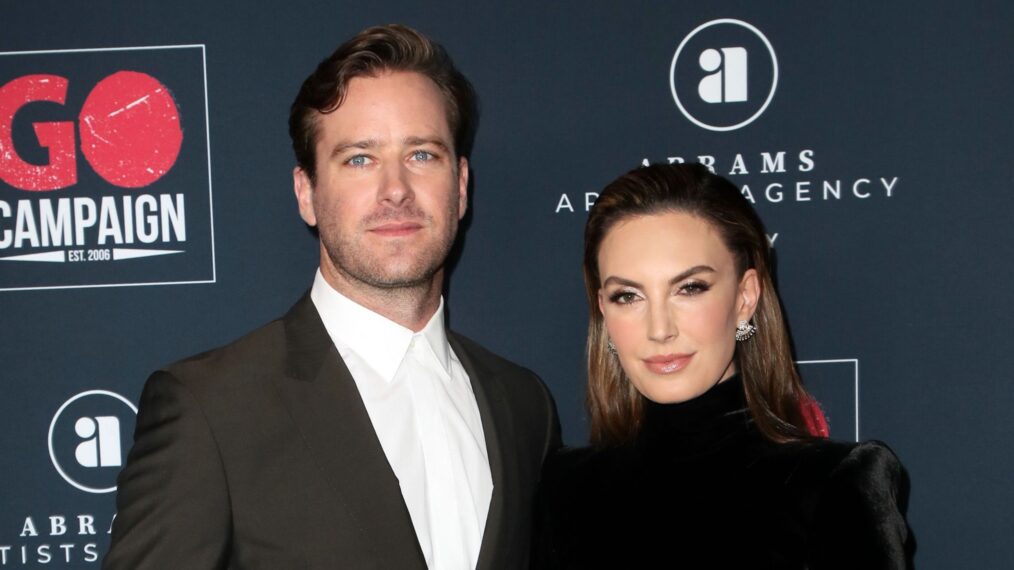 Armie Hammer and Elizabeth Chambers attend the Go Campaign's 13th Annual Go Gala at NeueHouse Hollywood on November 16, 2019 in Los Angeles, California.