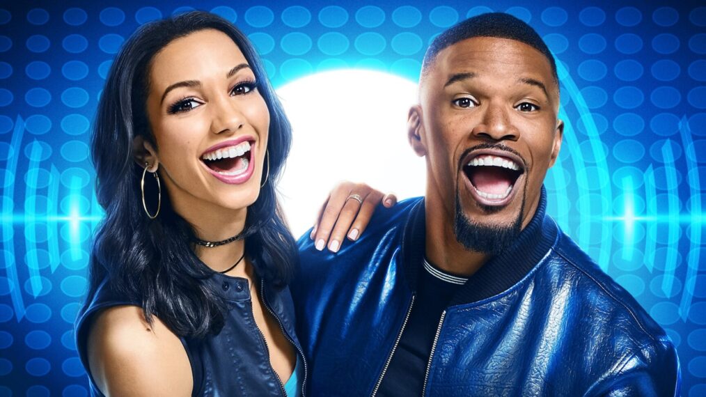 Jamie Foxx and Corinne Foxx in 'Beat Shazam' cover art