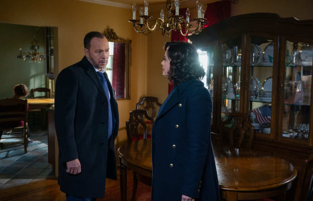 Donnie Wahlberg as Danny Reagan and Marisa Ramirez as Maria Baez in in 'Blue Bloods' Season 14 Episode 8 - 'Wicked Games'