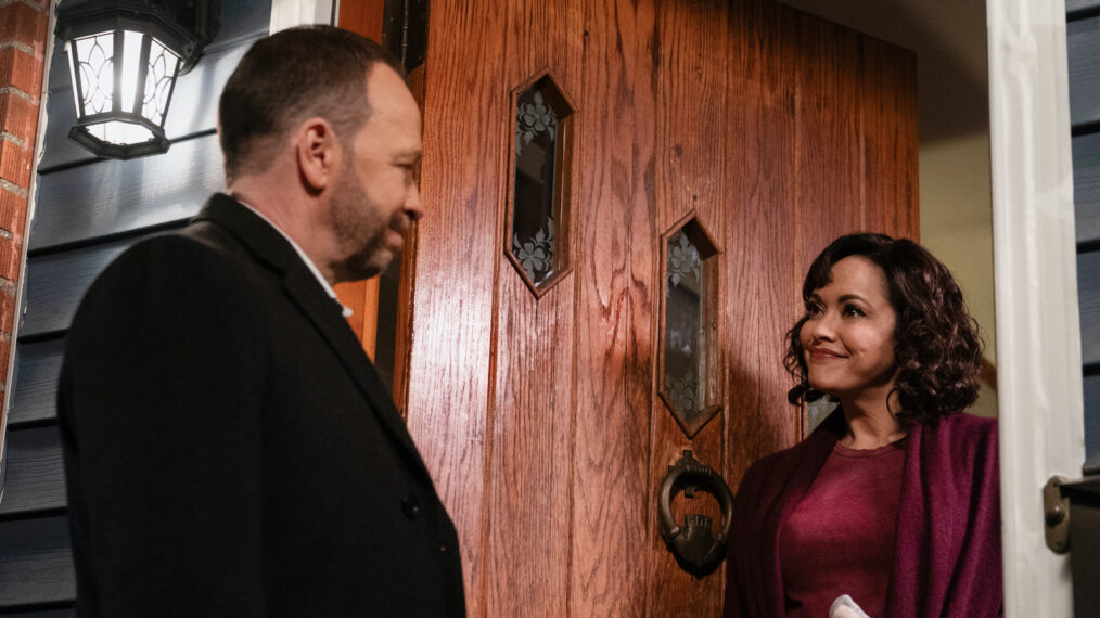 Donnie Wahlberg as Danny Reagan and Marisa Ramirez as Maria Baez in in 'Blue Bloods' Season 14 Episode 8 - 'Wicked Games'