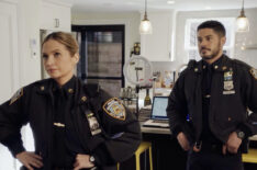Vanessa Ray as Eddie and Ian Quinlan as Officer Luis Badillo in 'Blue Bloods' Season 14 Episode 9 ' 'Two of a Kind'