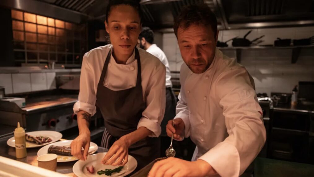 Vinette Robinson and Stephen Graham in 'Boiling Point'