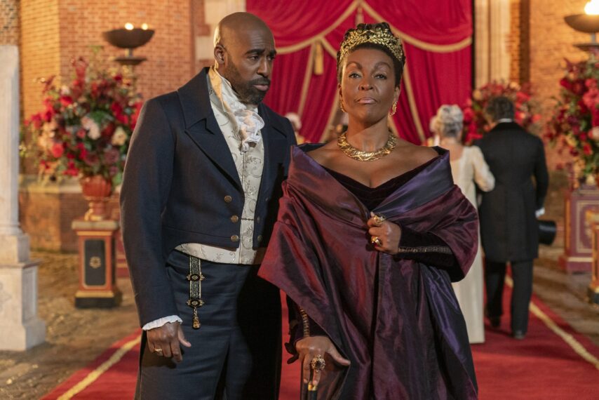 Daniel Francis and Adjoa Andoh for 'Bridgerton' Season 3 