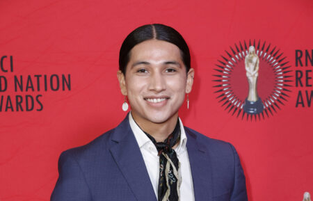 Cole Brings Plenty attends the Red Nation Celebration Institute's 28th RNCI Red Nation Awards