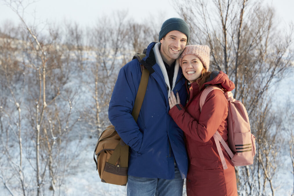 Colin Donnell and Patti Murin in 'Love on Iceland'