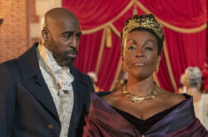 Daniel Francis as Lord Anderson, Adjoa Andoh as Lady Agatha Danbury in Season 3 Episode 4 of 'Bridgerton'
