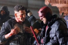 Celebrity Sightings In New York - Jon Bernthal and Charlie Cox for 'Daredevil: Born Again'