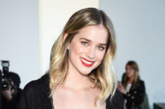 Elizabeth Lail attends the Self-Portrait front row during New York Fashion Week in 2019