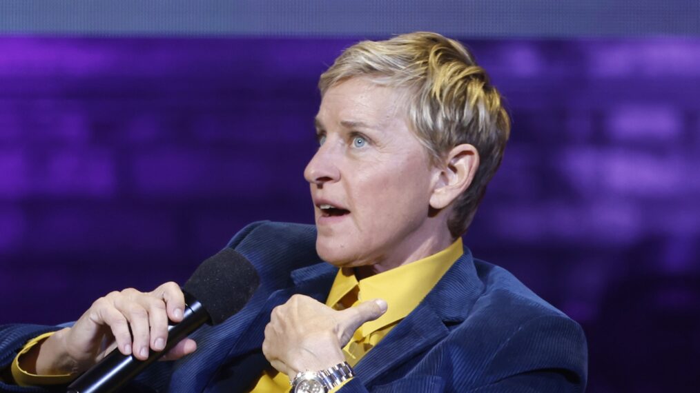 Ellen DeGeneres on stage